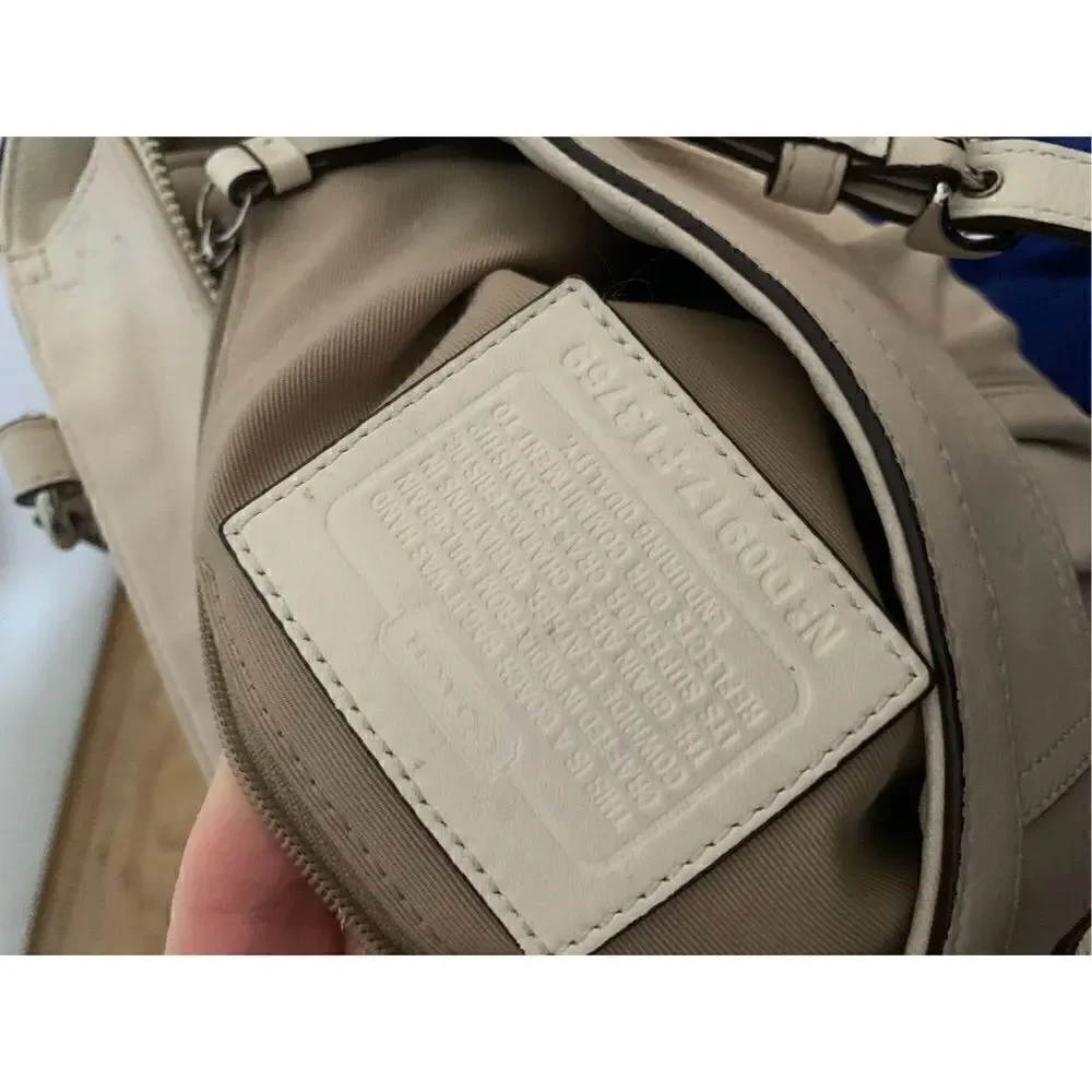 Coach off white or cream shoulder bag